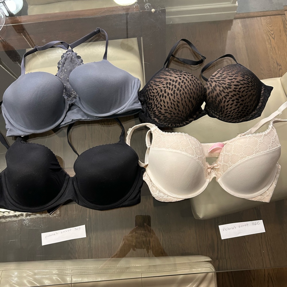 Victoria’s Secret Bras 36D and 38C Barely Worn or worn once